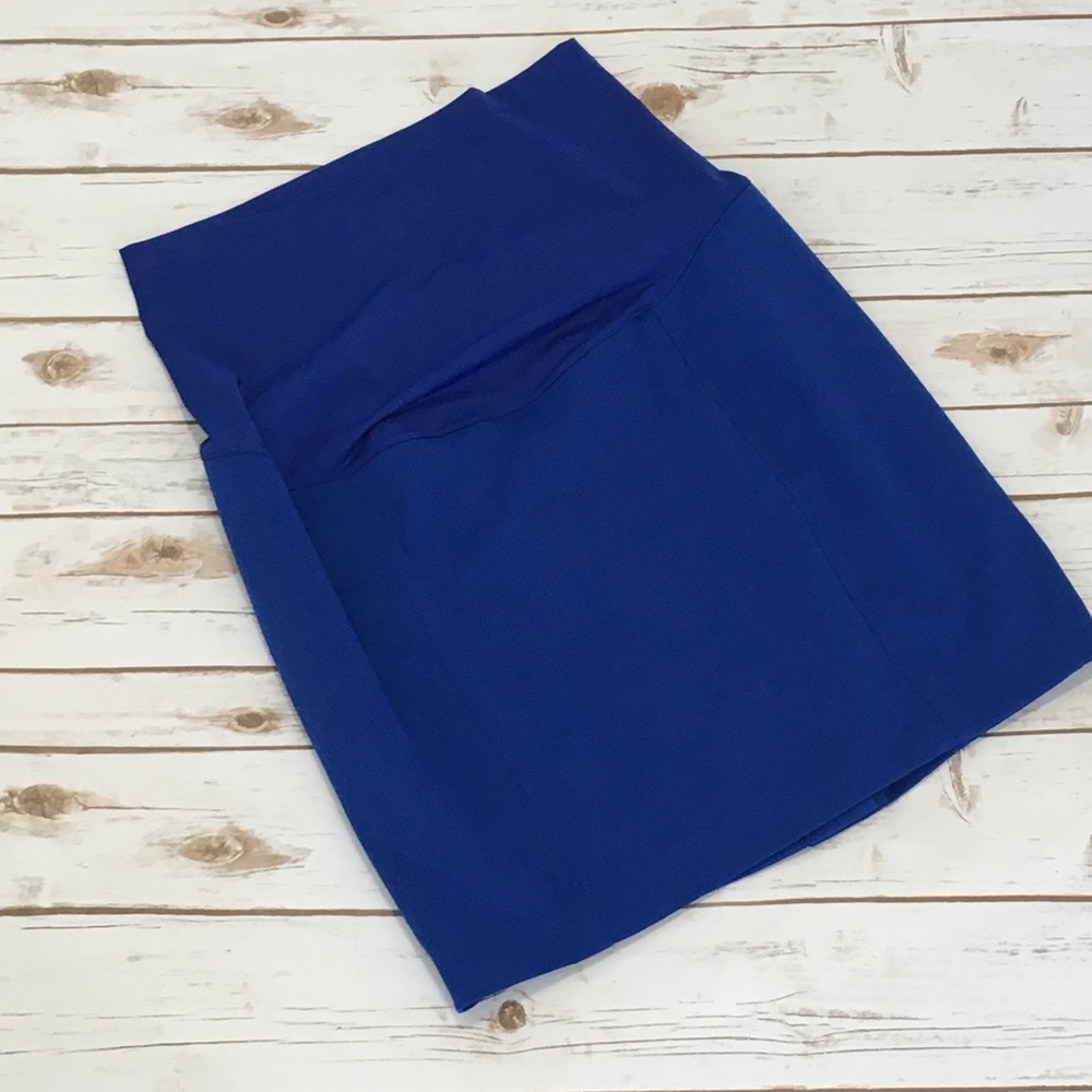 Liz Lange Maternity Royal Cobalt Blue Skirt